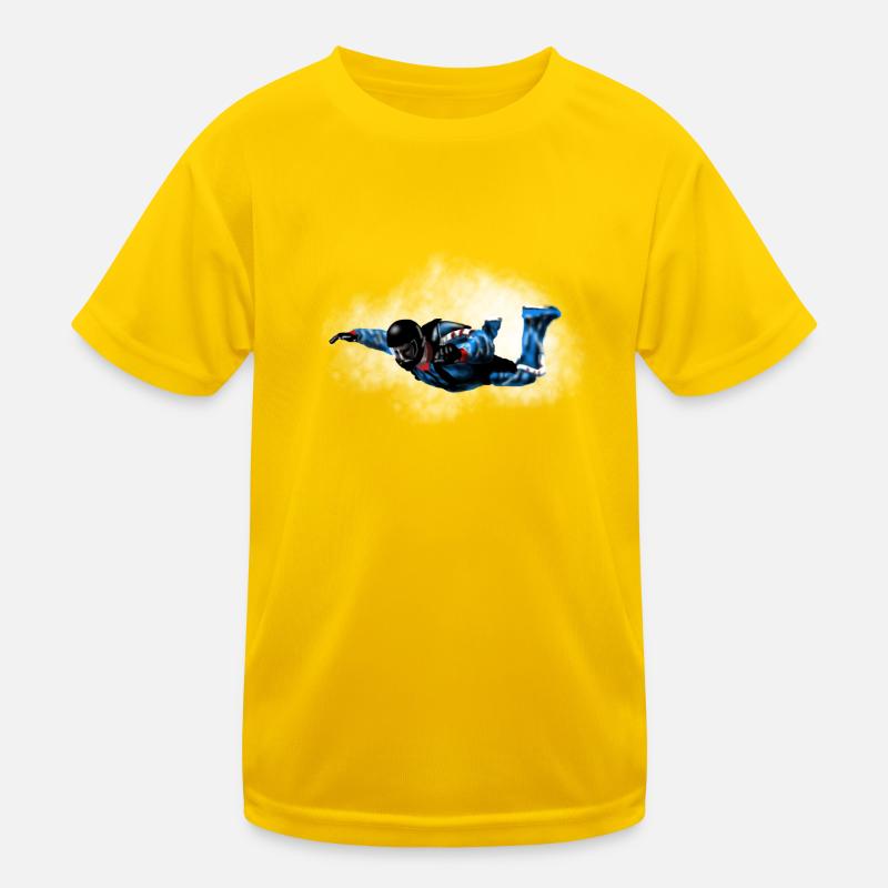 Skydiver Kinder Funktions-T-Shirt