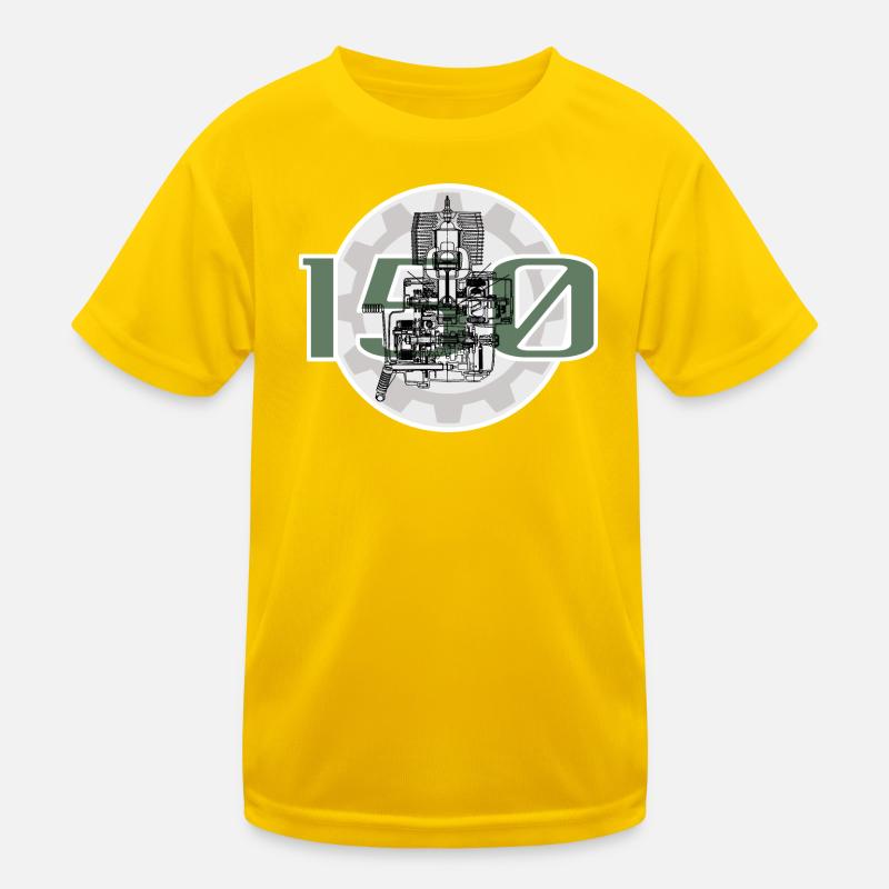 Simson MZ 150 - Kids Functional T-Shirt - egg yellow