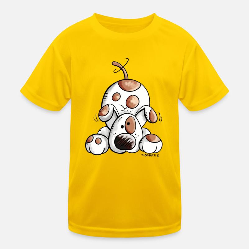 Drolliges Hundetier Kinder Funktions-T-Shirt