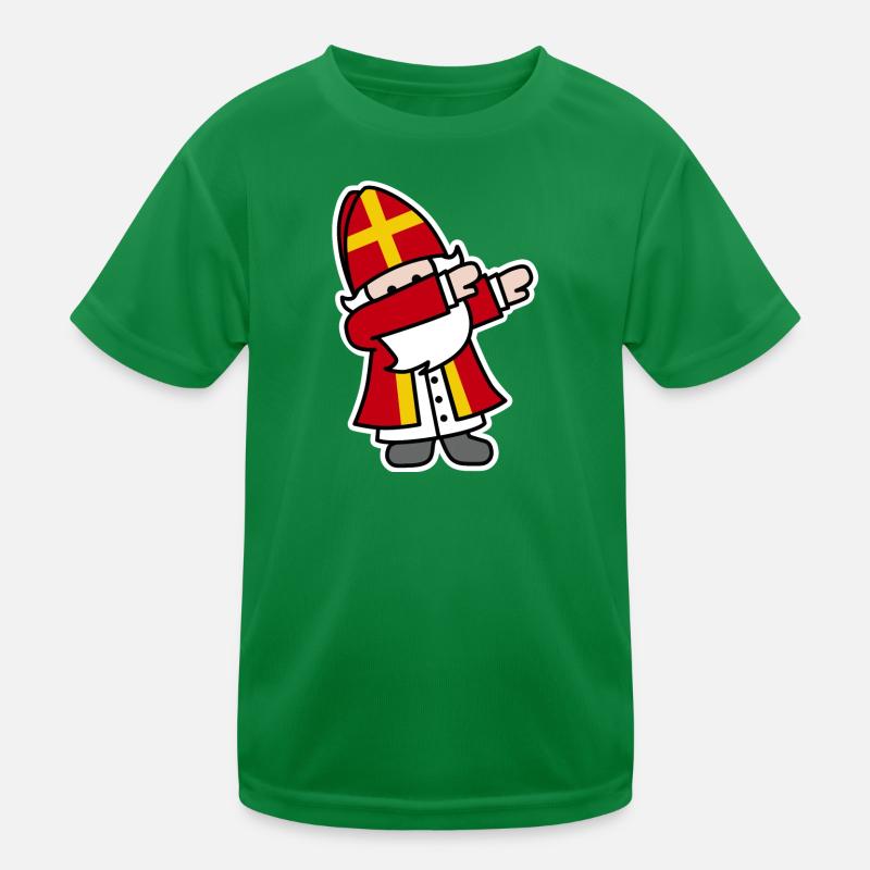 Sinterklaas Saint / Nicholas Dab Dabbing Sint Piet Kinder Funktions-T-Shirt
