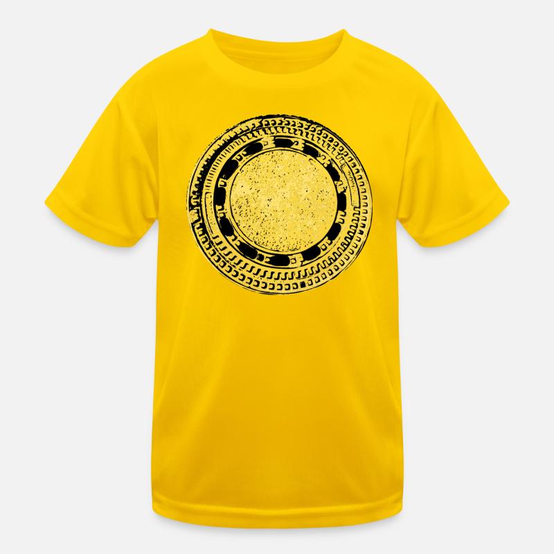 Dekor Gully Deckel Kinder Funktions-T-Shirt