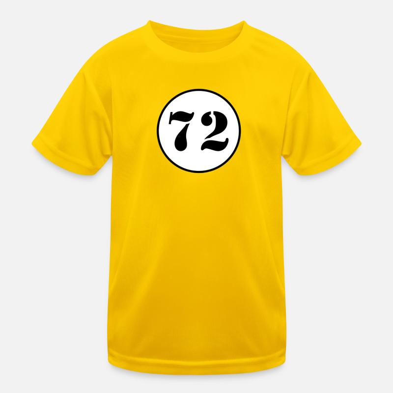 NUMMER 72 Zweiundsiebzig Geburtstag Geschenk Kinder Funktions-T-Shirt