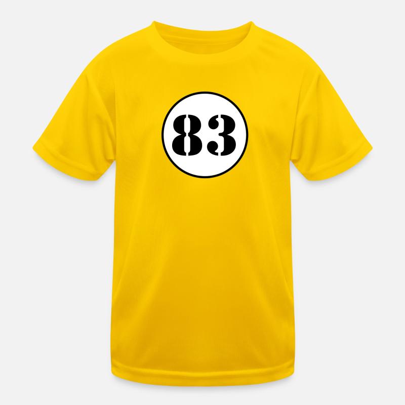 NUMBER 83 eighty three birthday gift Kids Functional T-Shirt