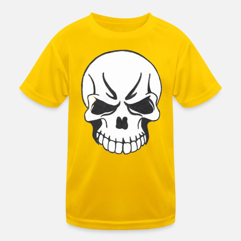 SKULL COMIC STYLE Kids Functional T-Shirt