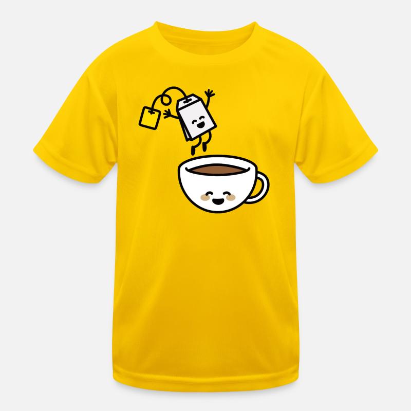 Tachet de thé drôle tasse de thé heureux Tea lover Tea drinker T-shirt sport Enfant