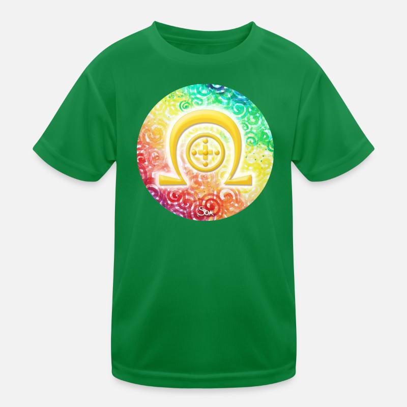 Regenbogen-Dimensionssymbol Heilung - Sonja Ariel Kinder Funktions-T-Shirt