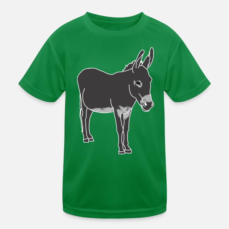 Esel Kinder Funktions-T-Shirt