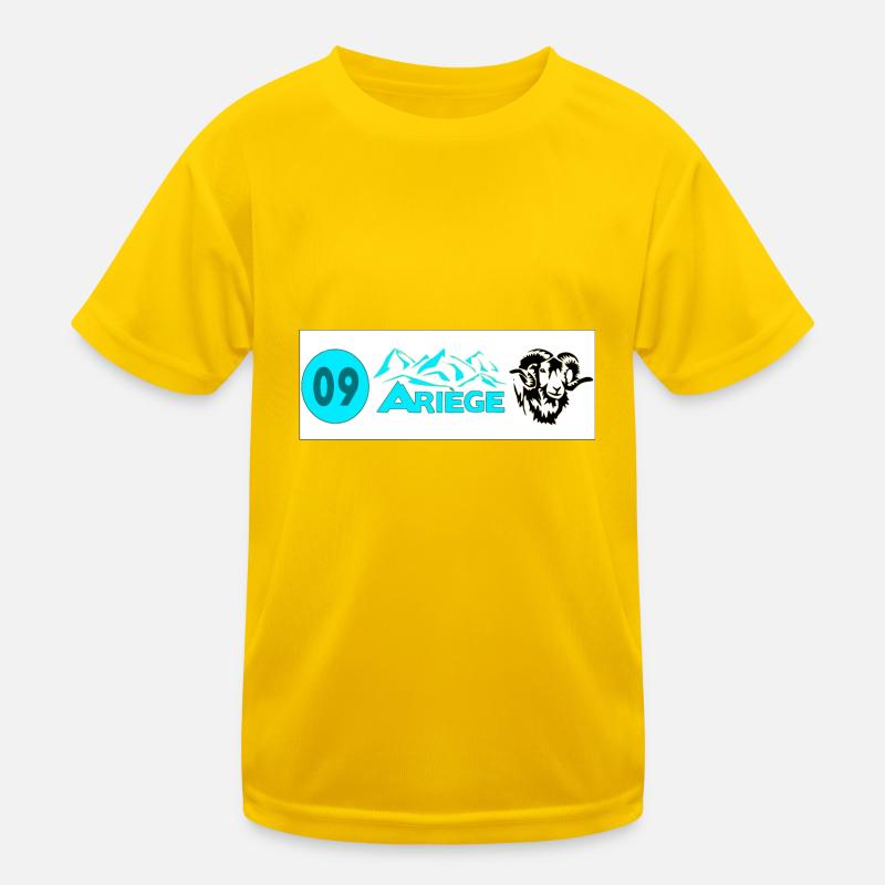 Ariège - Kinder Funktions-T-Shirt - Eigelb