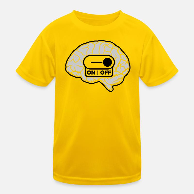 Turn off the brain switch Kids Functional T-Shirt