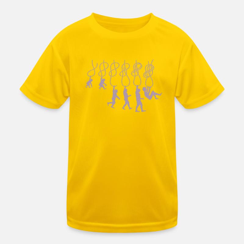 Evolution Klettern Kletterknoten Achter Knoten Kinder Funktions-T-Shirt