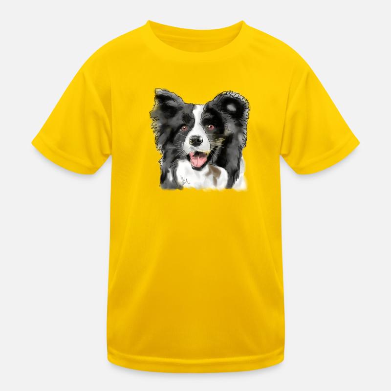 Border Collie Kids Functional T-Shirt