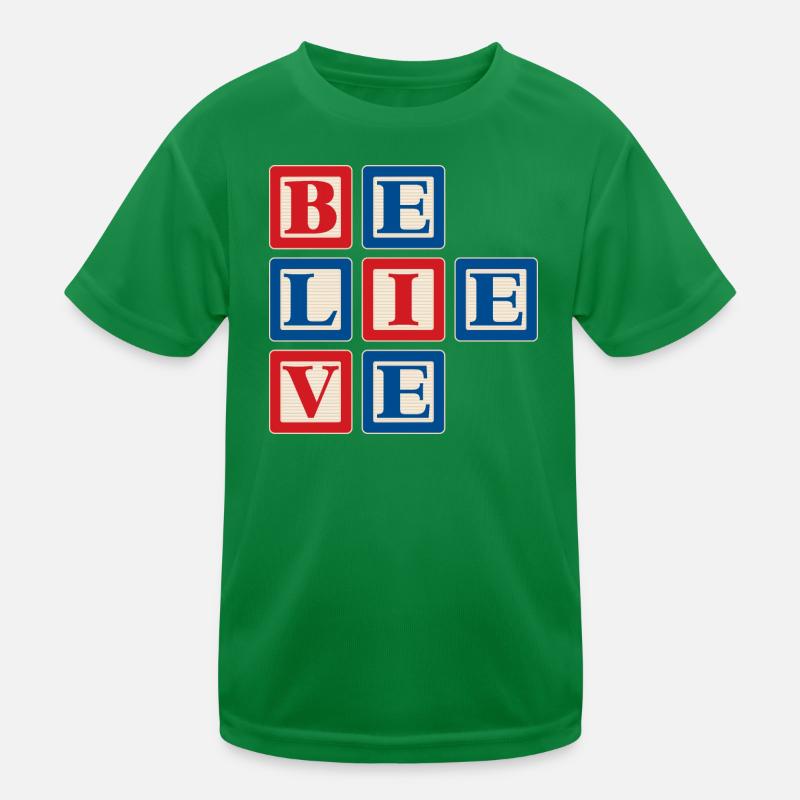 Glauben 2 Kinder Funktions-T-Shirt