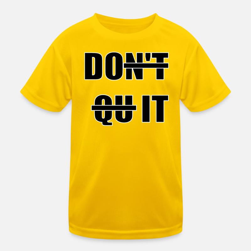 DO IT - Kids Functional T-Shirt - egg yellow