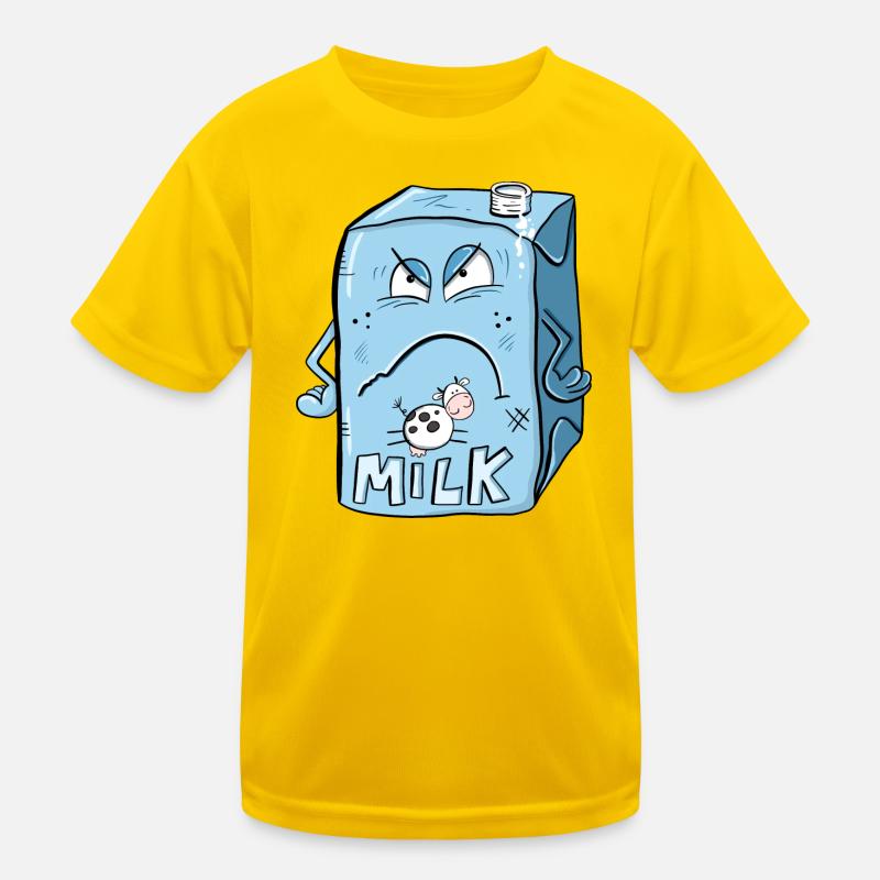 Saure Milch I Milchkarton Kinder Funktions-T-Shirt