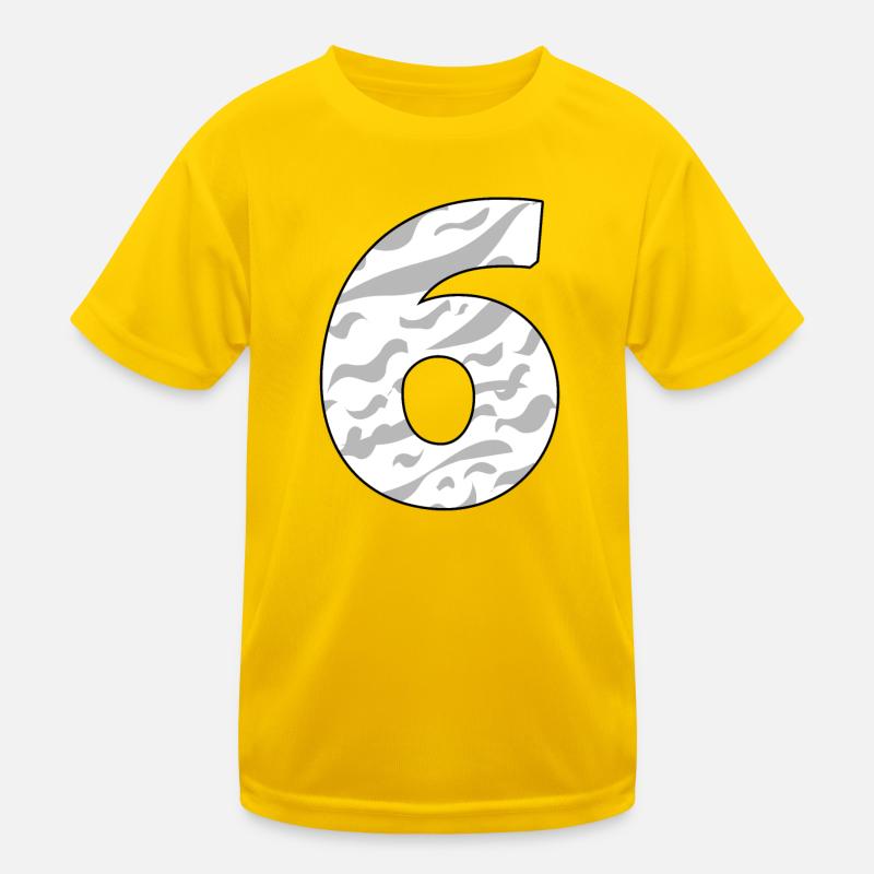 Sechs - 6 Kinder Funktions-T-Shirt