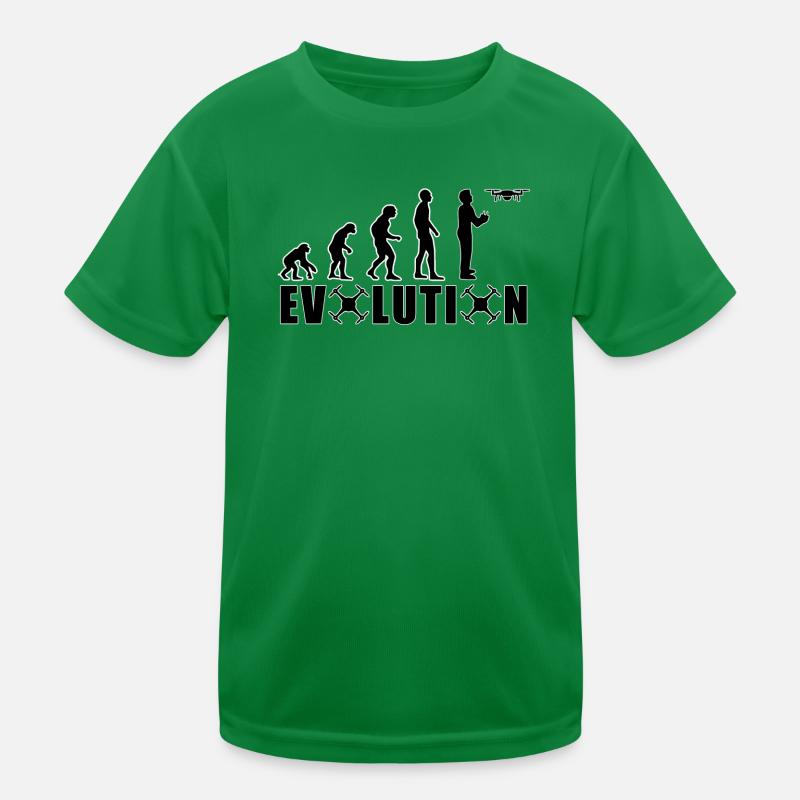 EVOLUTION DRONE Gift Ground Pilot Flying Kids Functional T-Shirt