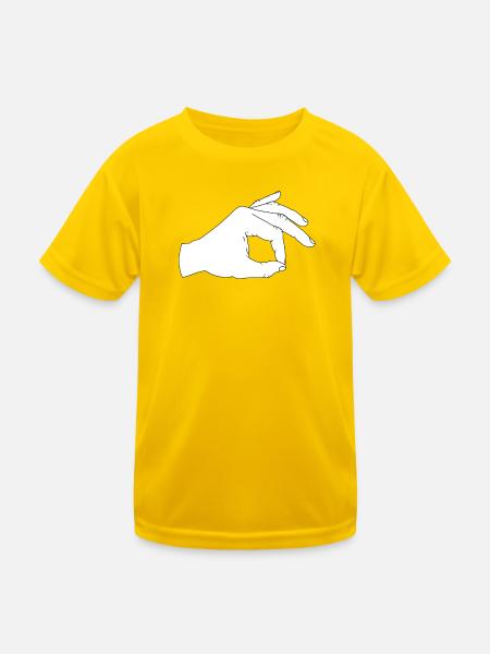 Reingeschaut - Kinder Funktions-T-Shirt - Eigelb