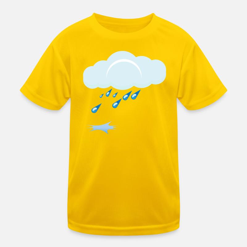 Rain - Kids Functional T-Shirt - egg yellow