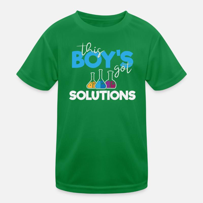 Ce garçon a des solutions T-shirt sport Enfant