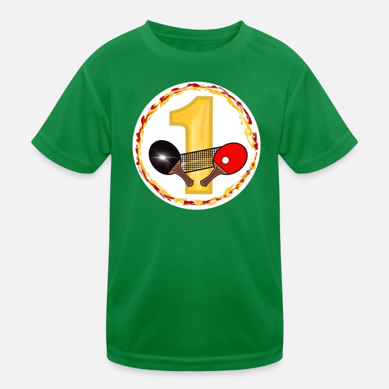 Conception d’anniversaire de tennis de table T-shirt sport Enfant