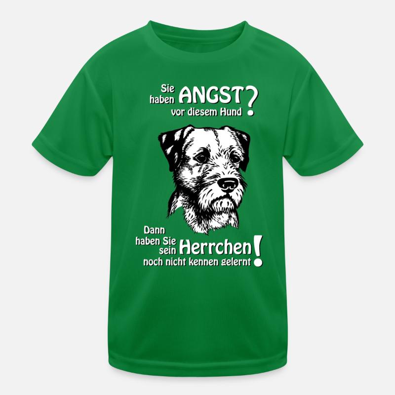 Angst vor Border Terrier? Herrchen Kinder Funktions-T-Shirt