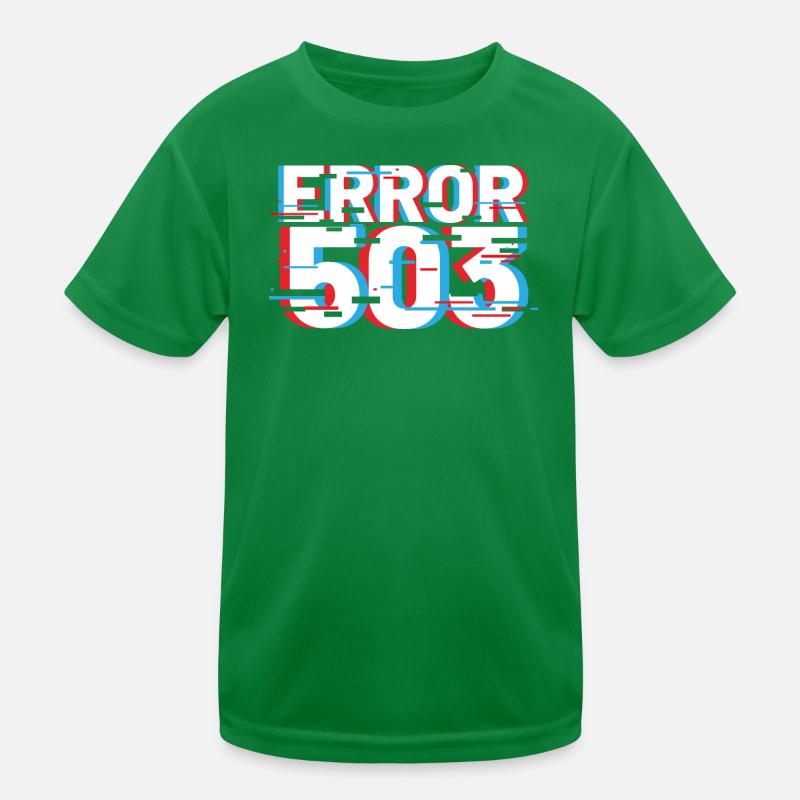 Fehler 503 Glitch Kinder Funktions-T-Shirt