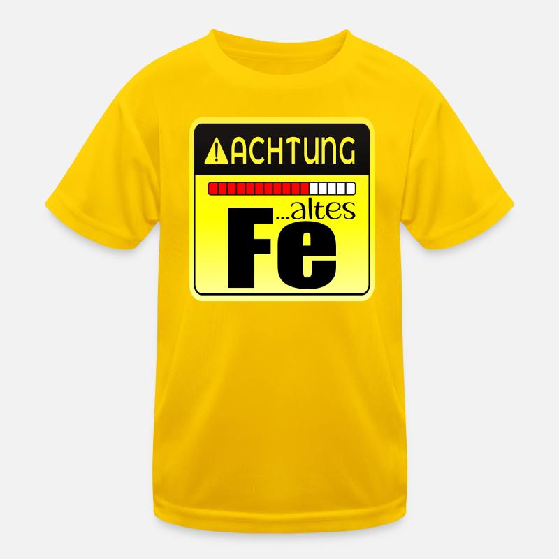Geburtstagsgeschenk - Eisen Chemische Elemente Kinder Funktions-T-Shirt