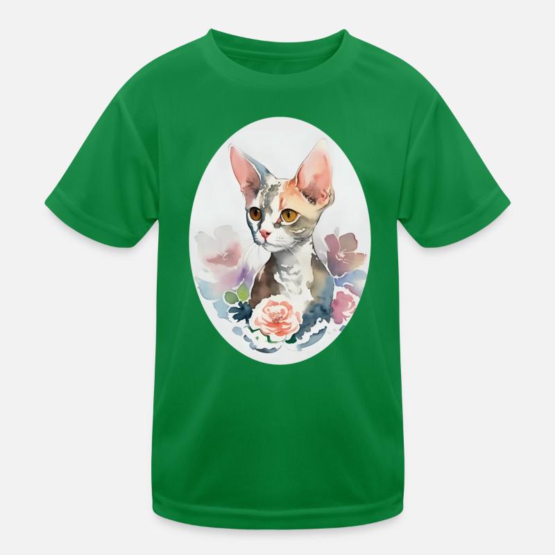Devon Rex Kids Functional T-Shirt