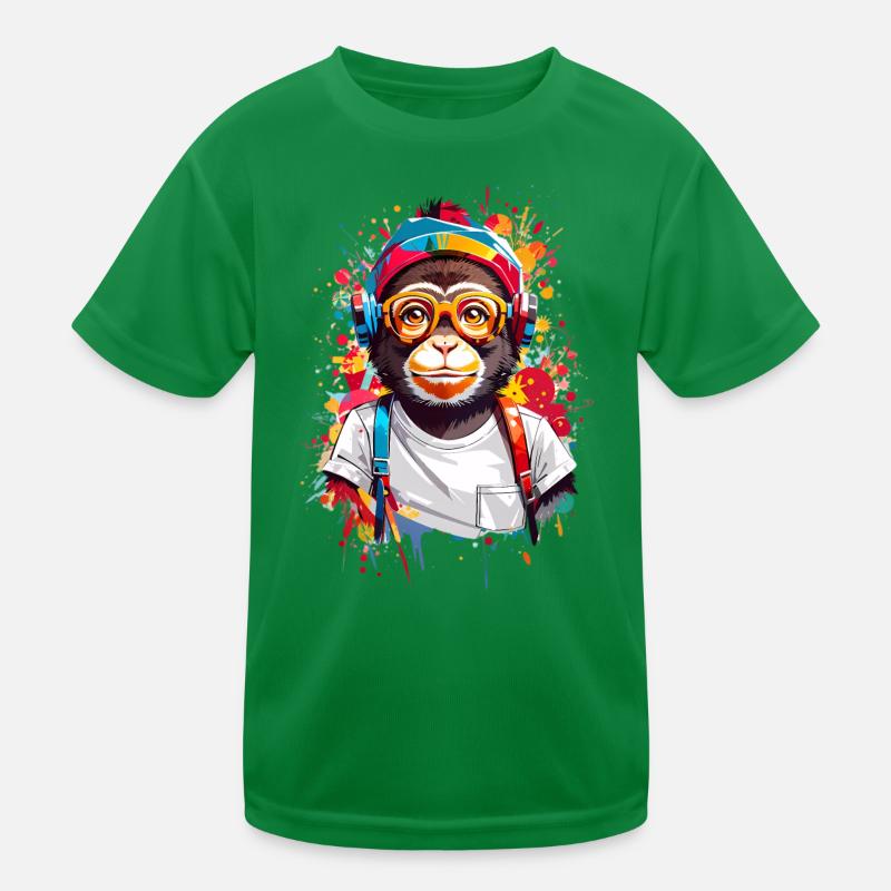 Coole Affe Kinder Funktions-T-Shirt