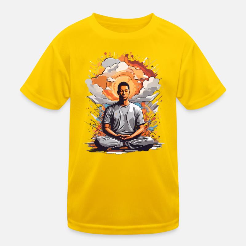 Meditation Kids Functional T-Shirt
