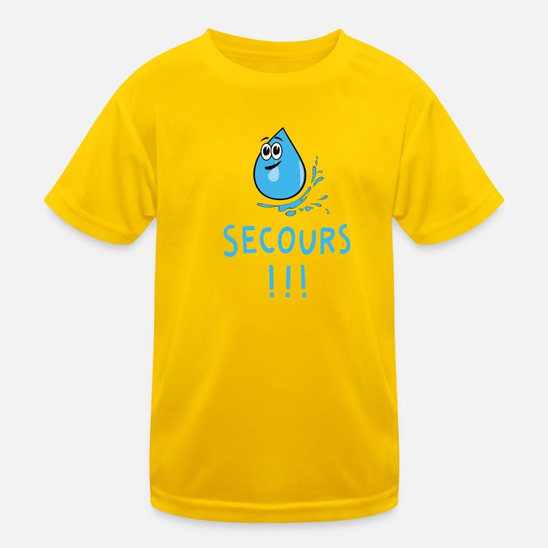 Eau secours T-shirt sport Enfant