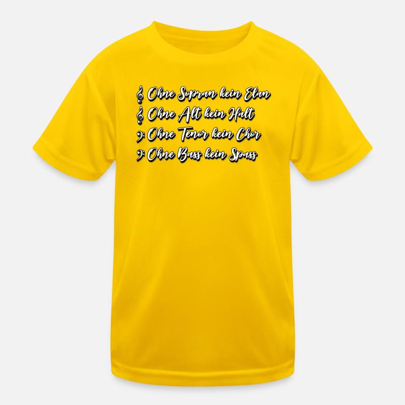 Chœur SATB Dire T-shirt sport Enfant