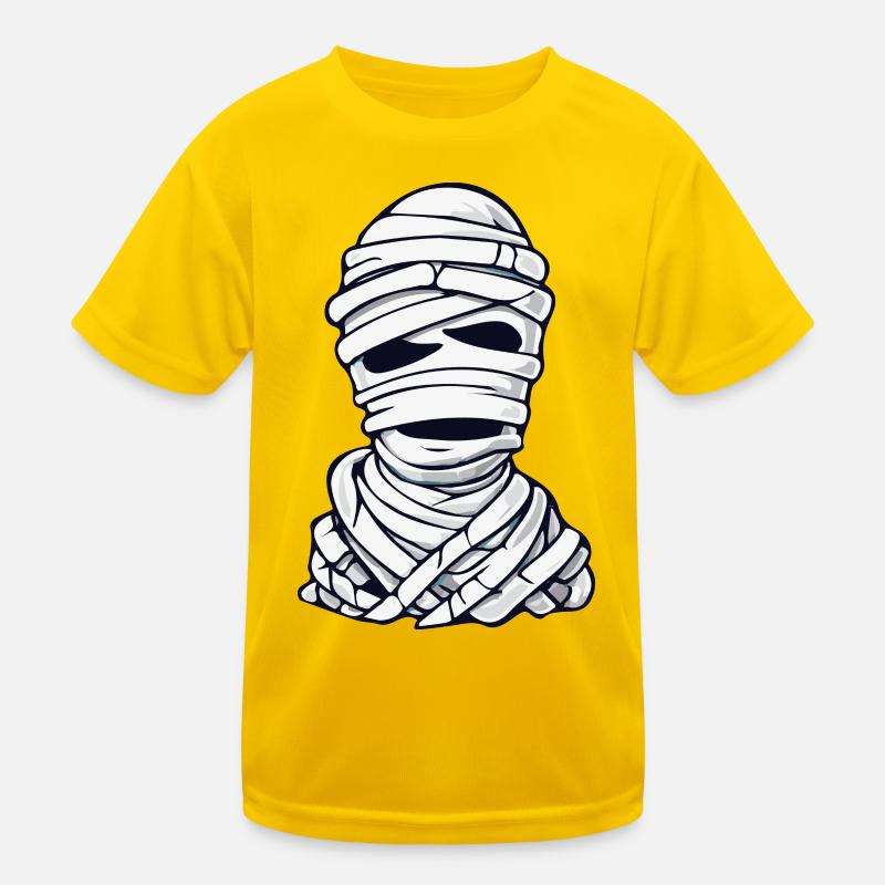 Klassische Mumie Cartoon Muster Kinder Funktions-T-Shirt
