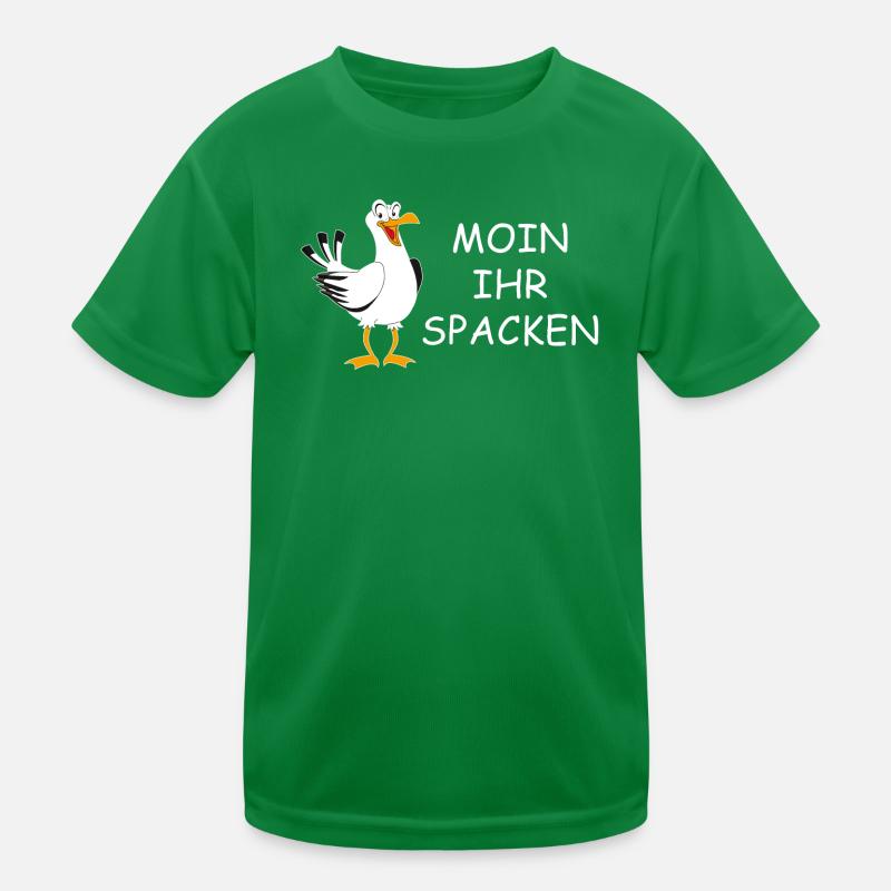 Moin ihr Spacken Kinder Funktions-T-Shirt