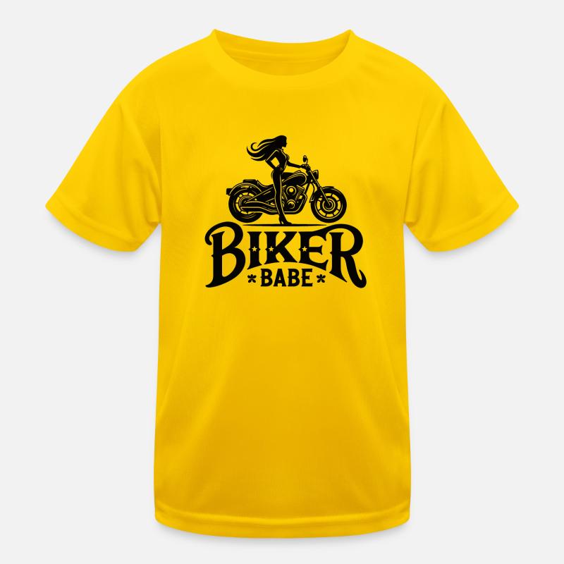 Biker Babe Kinder Funktions-T-Shirt