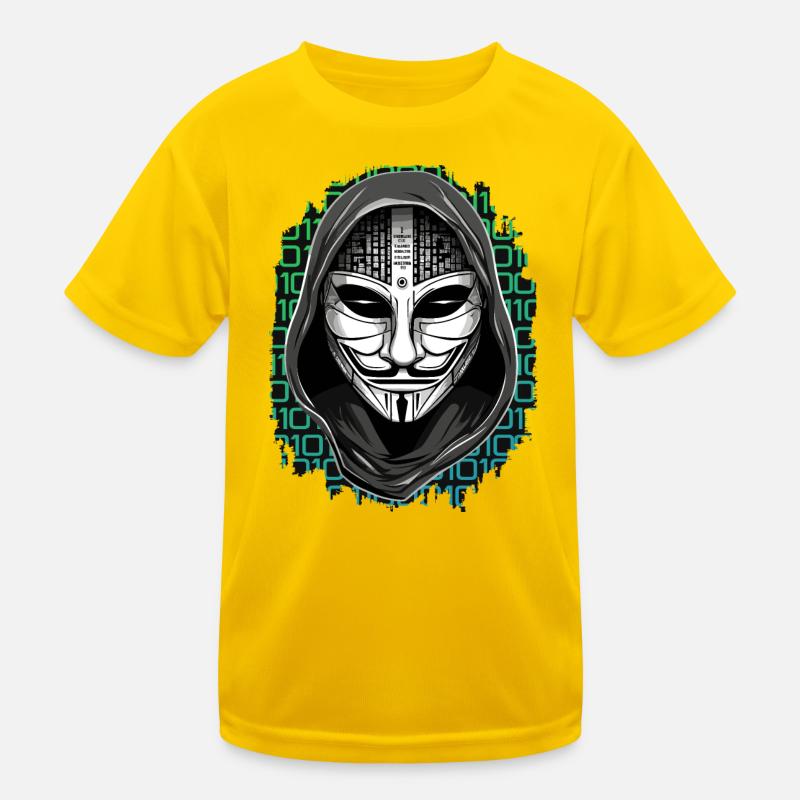 Anonymous Hacker Kinder Funktions-T-Shirt