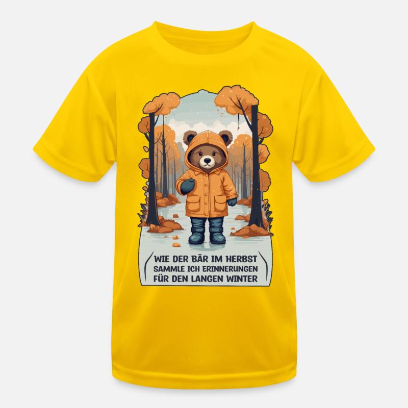 Like the bear in autumn Kids Functional T-Shirt