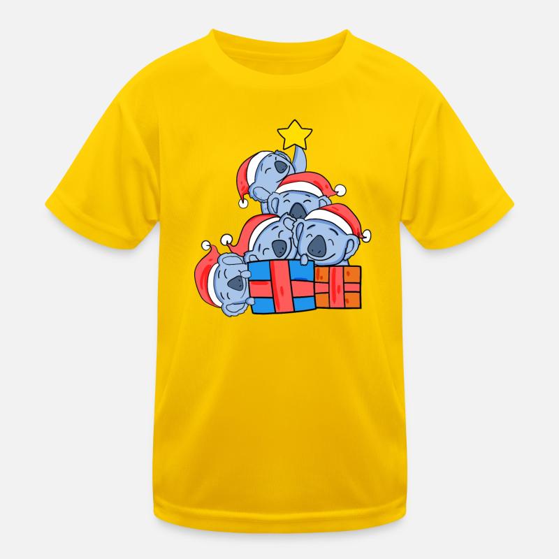 Koala Weihnachtsbaum Weihnachten Kinder Funktions-T-Shirt