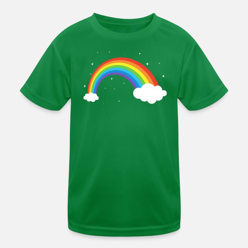 Kosmischer Regenbogenbogen Kinder Funktions-T-Shirt