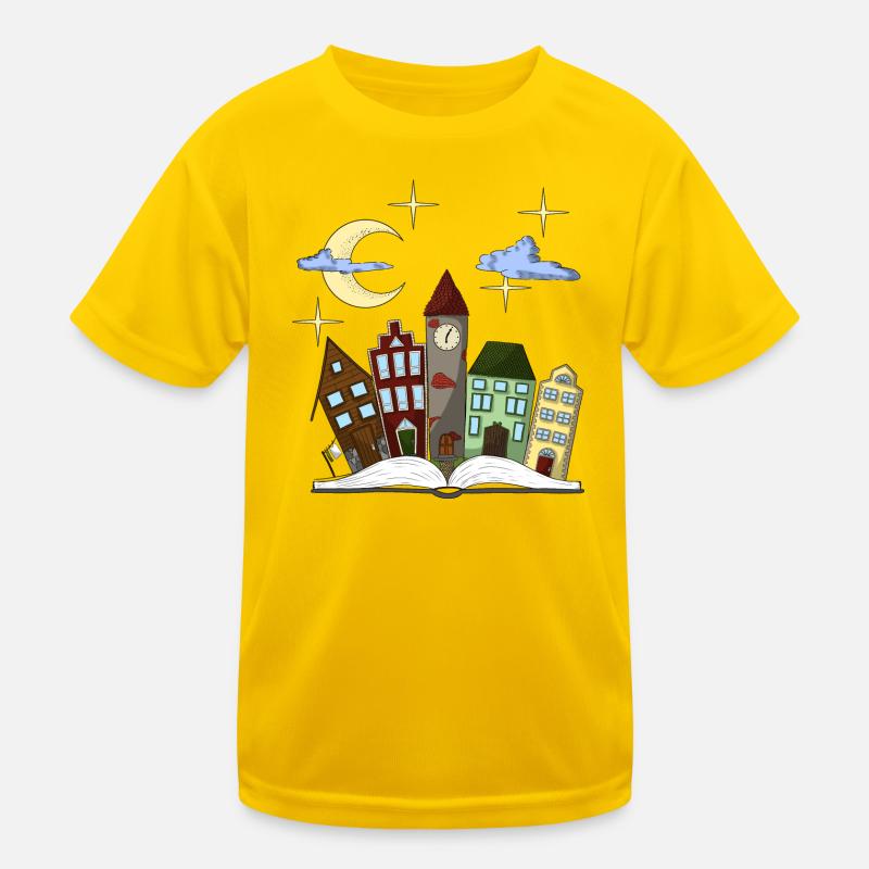 Märchenhafte Stadt der Nächte Kinder Funktions-T-Shirt