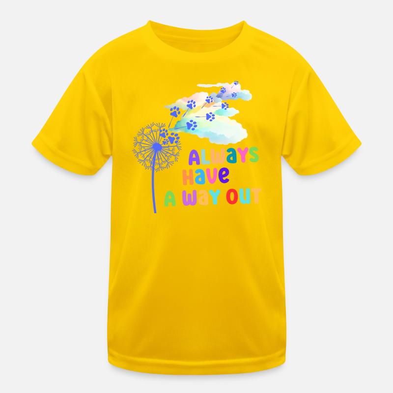 Colorful graphics with slogan Kids Functional T-Shirt