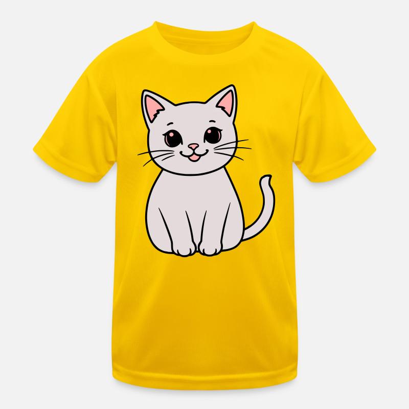 chaton gris T-shirt sport Enfant