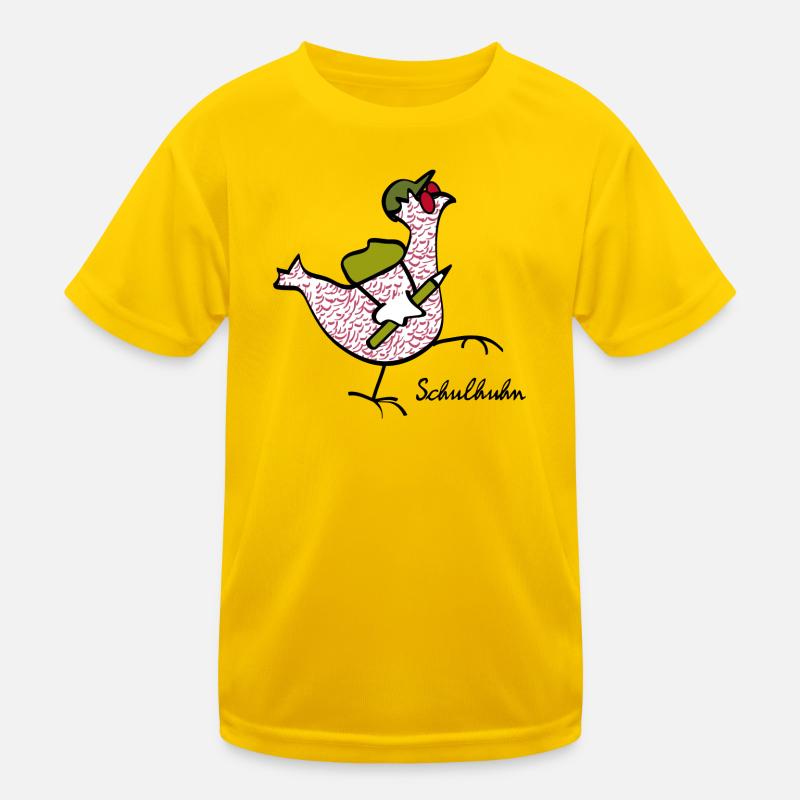 La poule d’école est un compagnon de taille dans la vie de tous les jours T-shirt sport Enfant