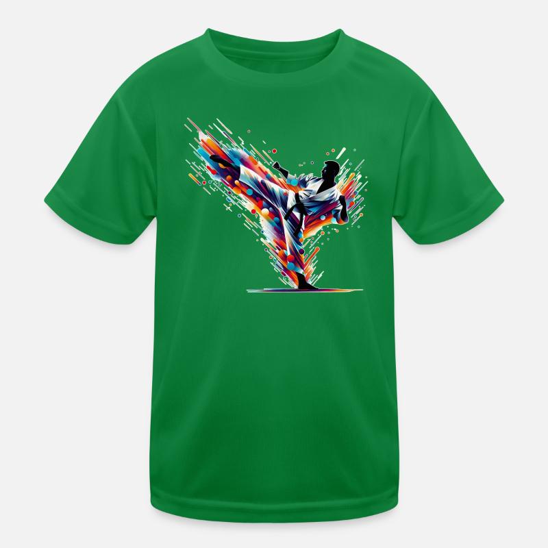 Karate Explosion Kinder Funktions-T-Shirt