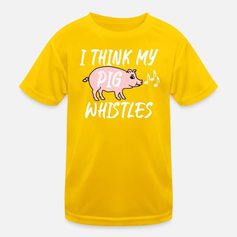I think my pig whistles Kids Functional T-Shirt