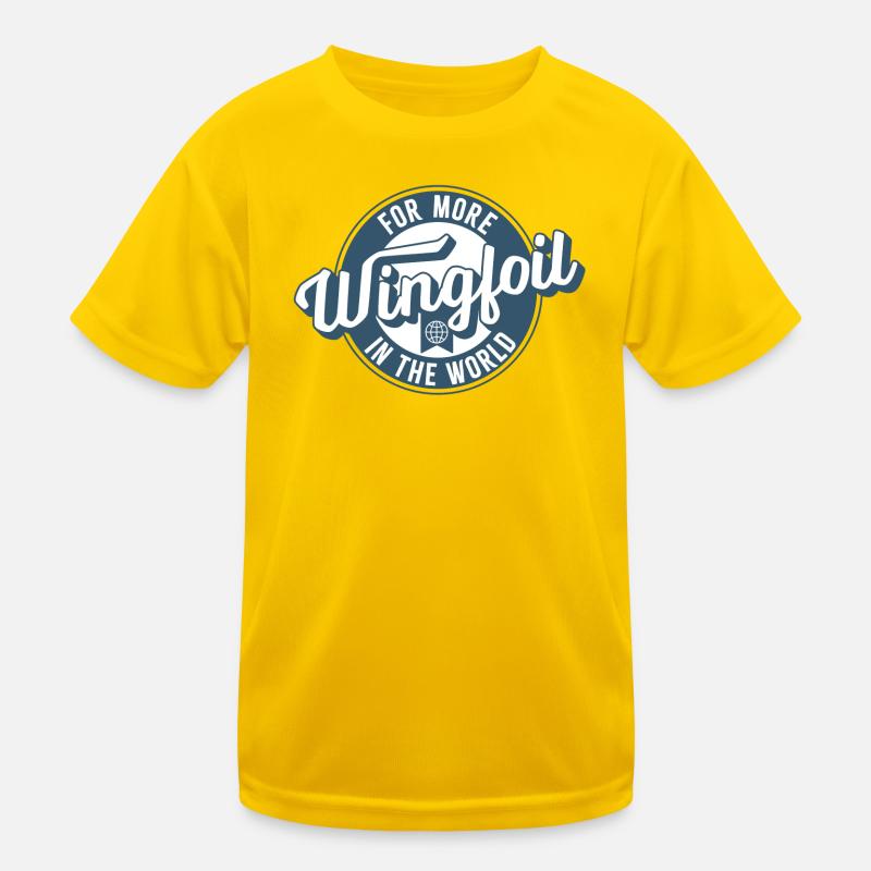 More Wingfoil in the World Kinder Funktions-T-Shirt