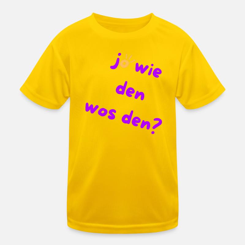 How? Why? Austrian Slang 🤠 Kids Functional T-Shirt