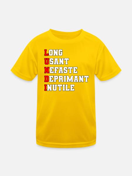 Monday - Kids Functional T-Shirt - egg yellow - Front