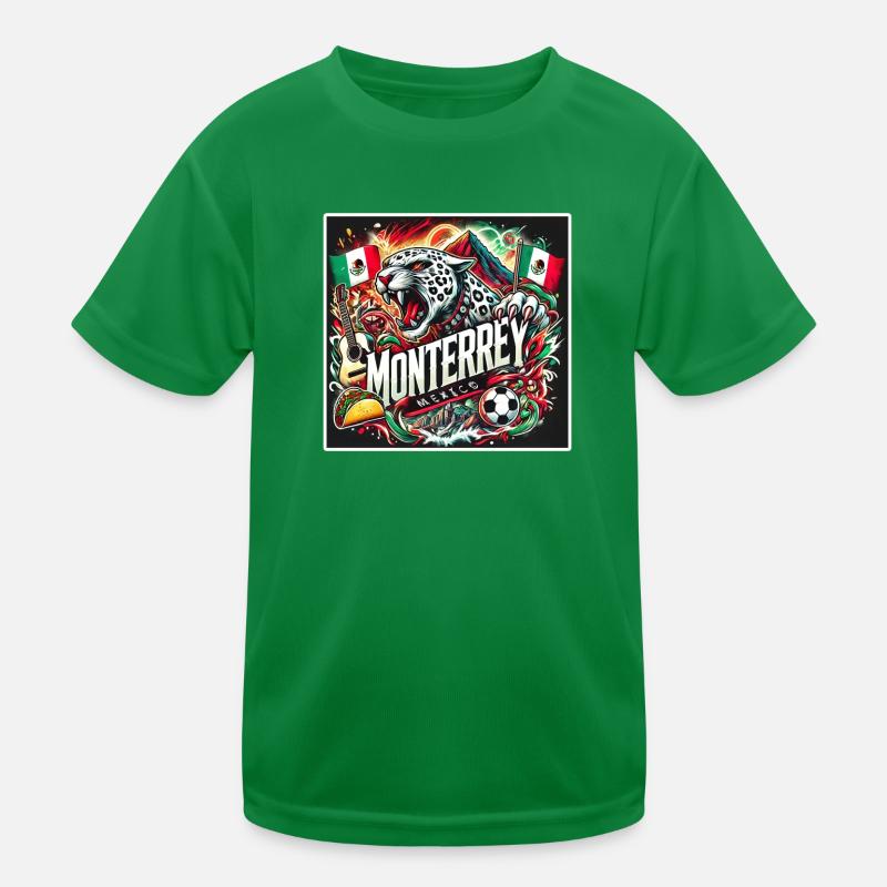 Monterrey Mexiko Städte Design Kinder Funktions-T-Shirt