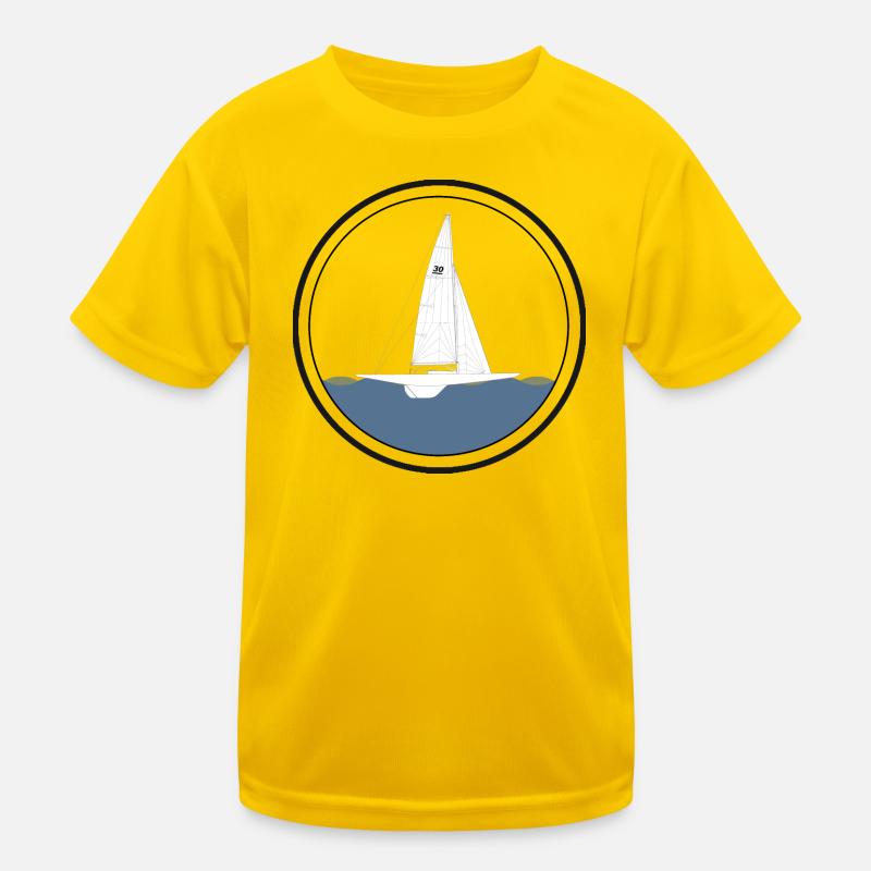 Sailboat 30s Archipelago Cruiser Kids Functional T-Shirt